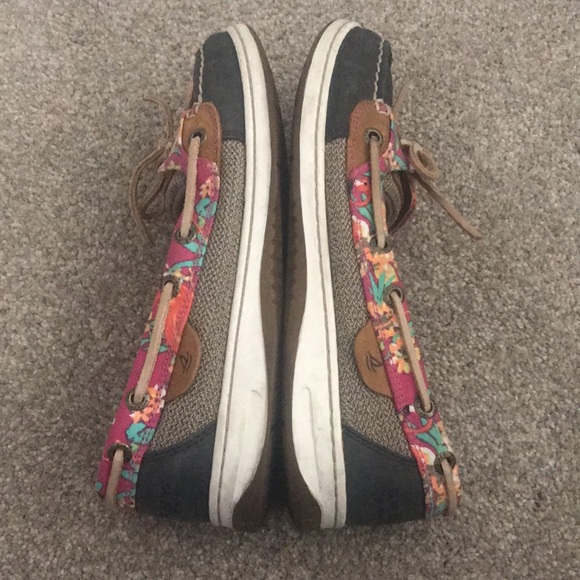 Sperry Top-Sider Floral Boat Shoes Size 7.5 - Picture 5 of 9